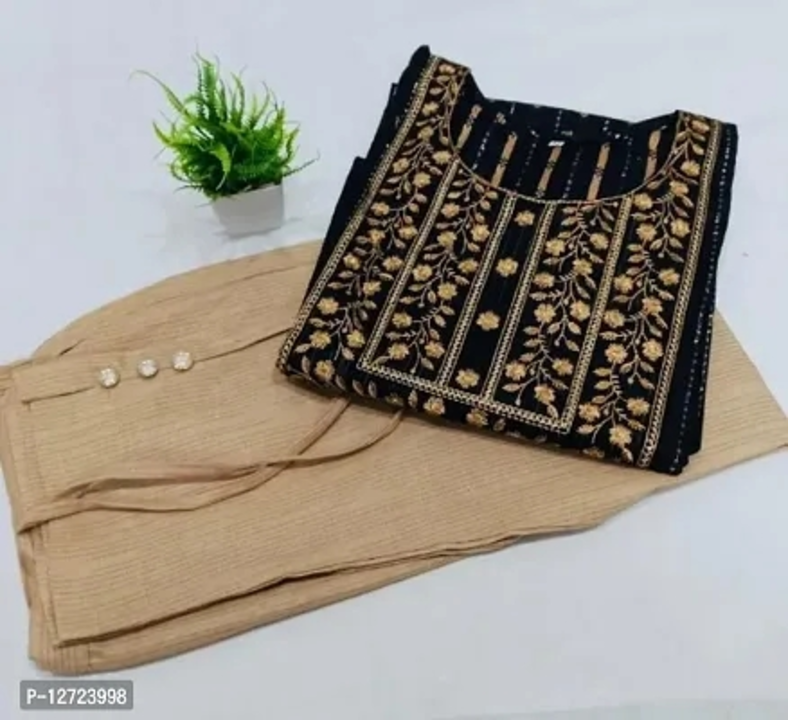 Classic Cotton Embroidered Kurta Bottom Set for Wo uploaded by Sonam karan fashion superior on 3/16/2023