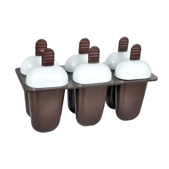 1148 Plastic Ice Candy Maker Kulfi Maker Moulds Set with 6 Cups (Multicolour) uploaded by DeoDap on 3/16/2023