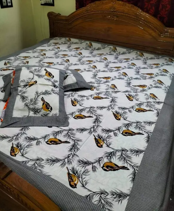 Cotton  double  bedsheet   uploaded by Sumi  collection  on 3/16/2023