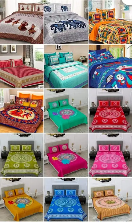 Cotton  bedsheet  uploaded by Sumi  collection  on 3/16/2023
