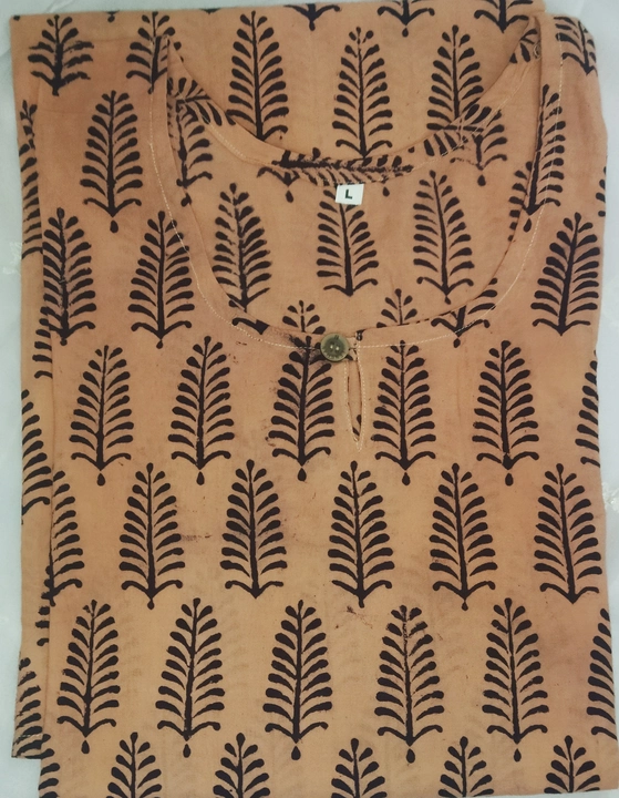 Bagh print cotton kurtis uploaded by Kurtis collections on 3/16/2023
