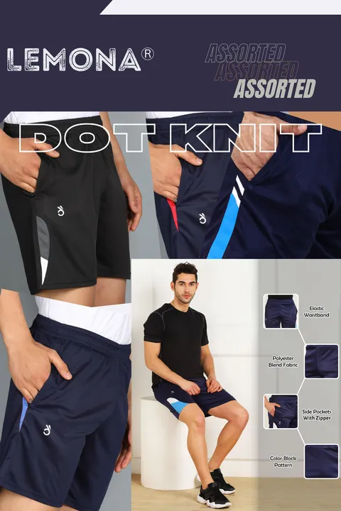 Lemona Dot Knit Regular Men Short uploaded by KGN Clothing on 3/16/2023
