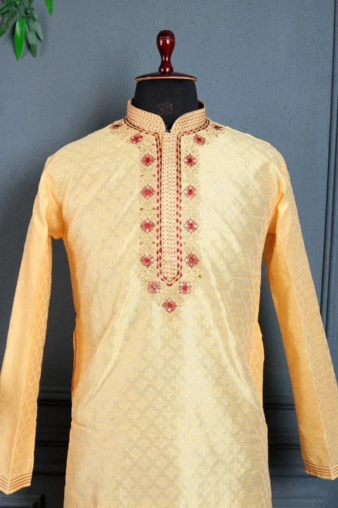 Traditional & Simple kurta With Pajama  uploaded by Sat fashion on 3/16/2023