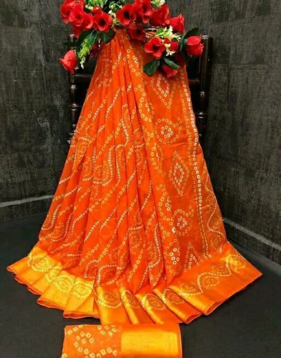 Bandhani saree uploaded by Prahi fashion on 3/16/2023