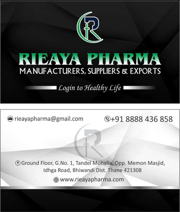 Visiting card store images of RIEAYA Pharma