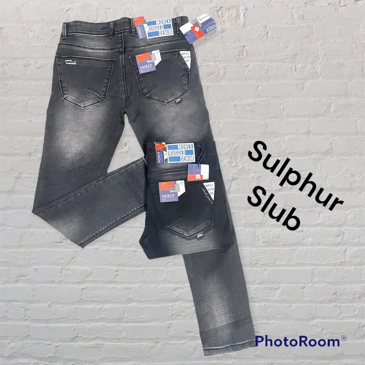 Black dusty slub jeans  uploaded by Maheshwar Garments on 3/16/2023