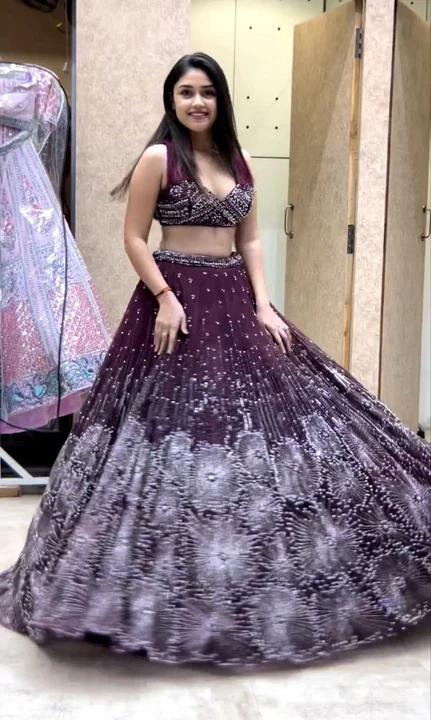 Post image 💃👚* Đěsigner Siqwans Lehenga -Choli With Dupatt Set New

💃*Lehenga Fabric *: Soft Butter Fly Net With Heavy 5mm Siqwans Embroidery Work With 
(*Can-Can With Canvas-Patta*)With 
(*Full-Stiche*)
💃*Lehenga Flair:* 3 mtr
💃*Lehenga Inner :* Micro Cotton
💃*Lehenga Length :* 42-43 Inche

💃👚*Choli  Fabric:* Soft Butter Fly Net With 5mm Siqwans Embroidery Work With 
*(Full-Stiched*) 
💃*Choli Iner*.:Heavy micro Cotton
💃*Choli Size*:Xl-42 Up to Free Size 

💃👚*Dupatta Fabric :* Soft Butter Fly Net With 5mm Siqwans Emrodery Work With Full-Stiched

⚖️ *Weight*    : 900 gm

💃*# Free Size Full-stiched Lehenga With  Full-Stiched Choli With Dupatta Set*💃


💃*One Level Up*💃
💃*A One Quality*💃
