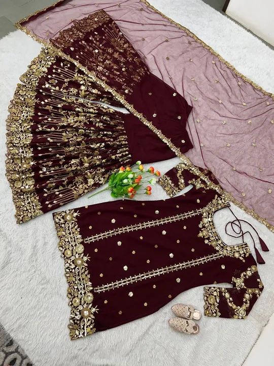 Sharara suit uploaded by AISH NAWAZ COLLECTION on 3/16/2023
