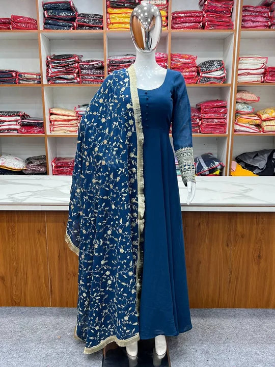 GOWN DUPPTA FULL SET WITH PENT READY TO WEAR uploaded by Sat fashion on 5/29/2024