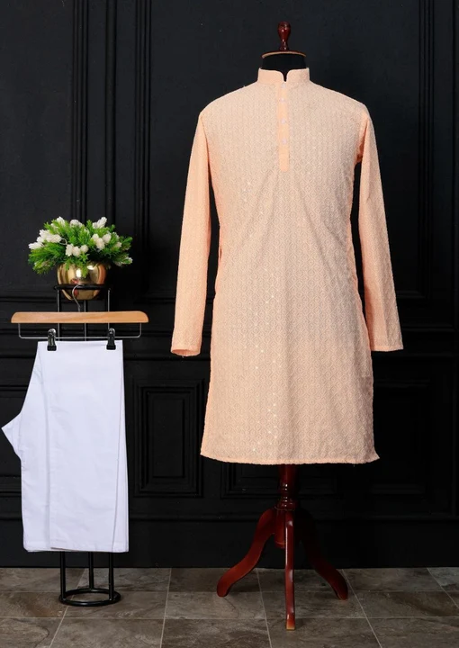 Traditional & Simple Kurta With Pajama uploaded by Sat fashion on 3/16/2023