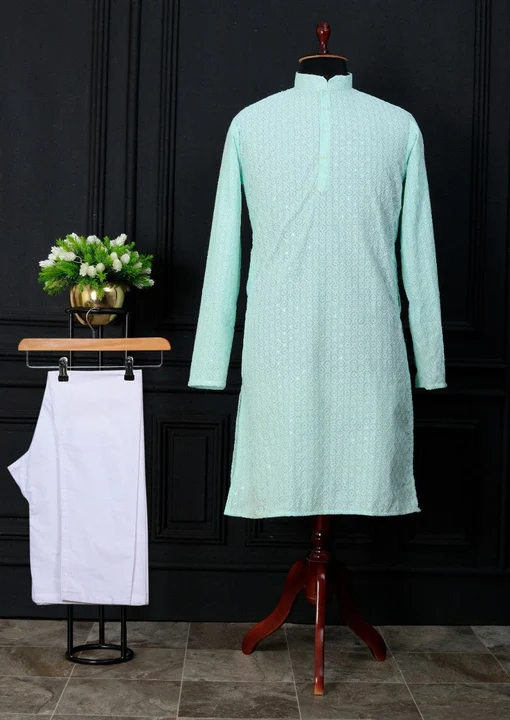 Traditional & Simple Kurta With Pajama uploaded by Sat fashion on 3/16/2023