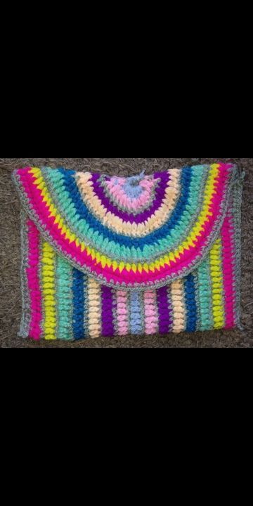 Crochet Rainbow Clutch uploaded by Crochet_Boutique on 2/26/2021