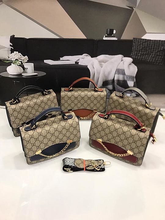 Post image classy sling bag.
Imported 

New model gucci print

High quality

Size 5.5 by 8 inch

Price 500