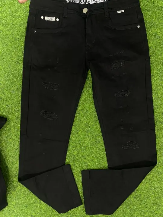 Black double count poly uploaded by Dream eagle jeans  on 3/16/2023