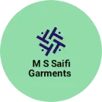 Business logo of M S saifi garments