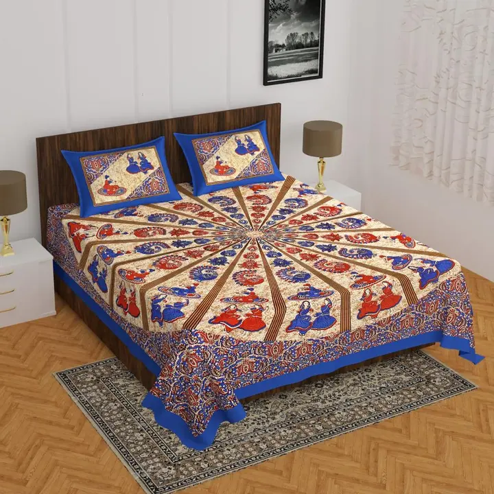 Jaipuri Rajasthani double bedsheet  uploaded by Jaipur prints  on 3/17/2023