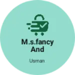 Business logo of M.S.fancy and mobile center