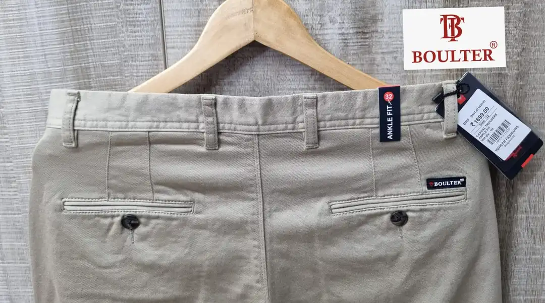 BRAND:-:BOULTER 
  :*MENS CASUAL TROUSERS DOBBY PLAIN Lycra uploaded by Bluewear apparel on 3/17/2023
