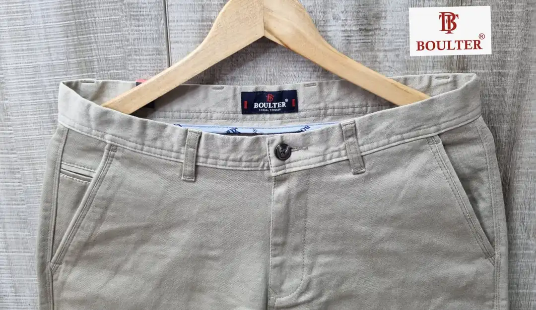 BRAND:-:BOULTER 
  :*MENS CASUAL TROUSERS DOBBY PLAIN Lycra uploaded by Bluewear apparel on 3/17/2023