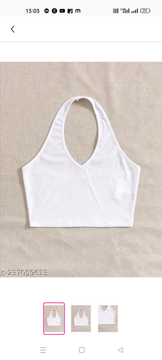 Halter top uploaded by business on 3/17/2023