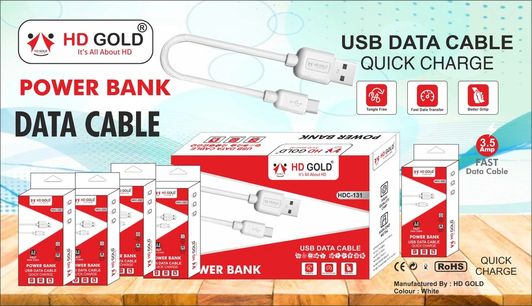 Power Bank cable available v8, type c, iphone  uploaded by B.R. ENTERPRISES  on 3/17/2023