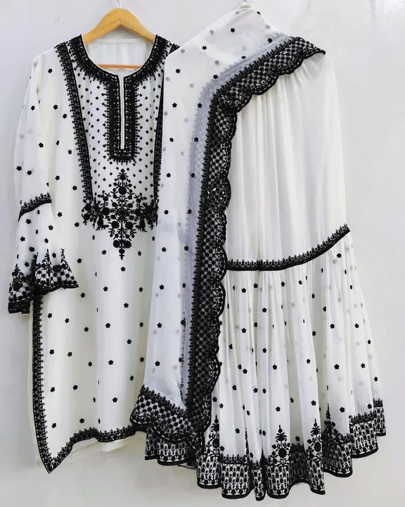 Top plazo with dupatta  uploaded by Taha fashion online store on 3/17/2023