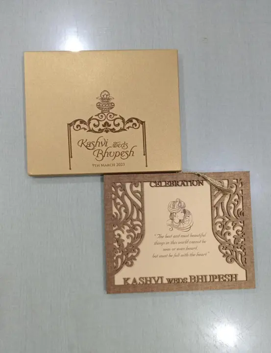 Lezar wedding card  uploaded by Aafreen Enterprise Fancy wedding ca on 3/17/2023