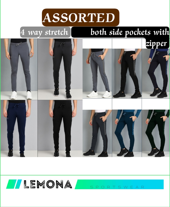 Lemoma 4 way Lycra Track Pant  uploaded by KGN Clothing on 3/17/2023