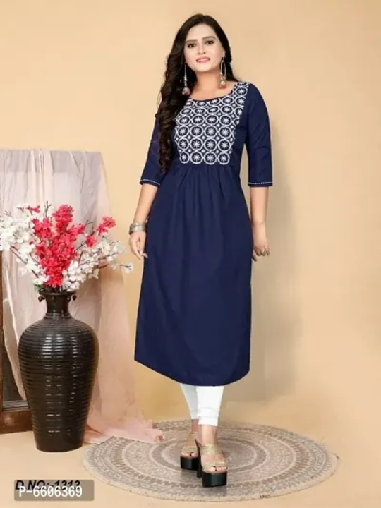 Cotton Embroidered Kurtis

Cotton Embroidered Kurtis

*Fabric*: Cotton Type*: Stitched Style*: Embro uploaded by AAVYA TRENDS on 3/17/2023