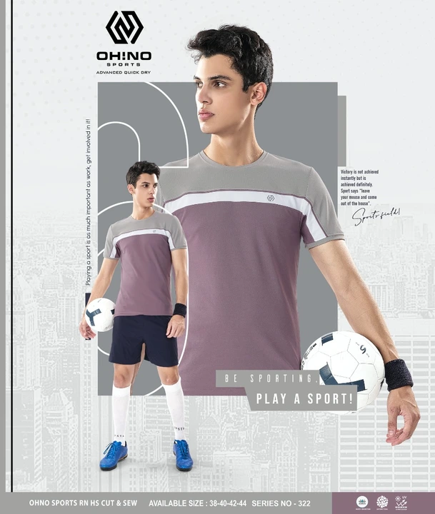 OH!NO SPORTS H/S R-NECK  MATTI CUT & SEW PATTERN CHEST SLEEVES PIPING STYLE CATALOGUE uploaded by TIELINE on 3/17/2023