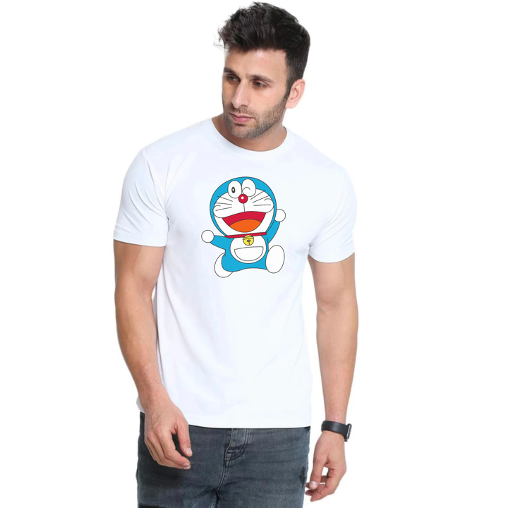 Doremon customised t shirt for men  uploaded by Sam enterprises on 3/17/2023