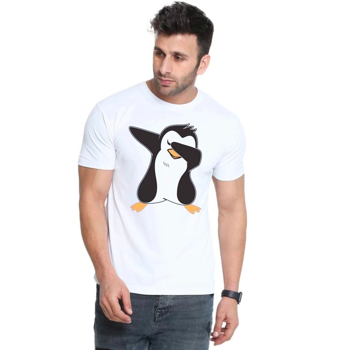 Penguin customised t shirt for men  uploaded by Sam enterprises on 3/17/2023