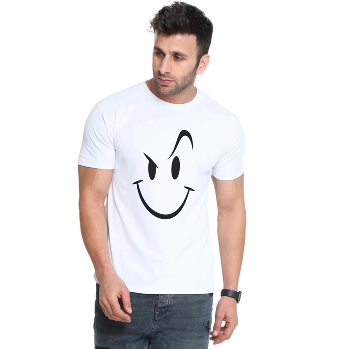 Smiley customised t shirt for men  uploaded by Sam enterprises on 3/17/2023