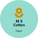 Business logo of M s cotton export