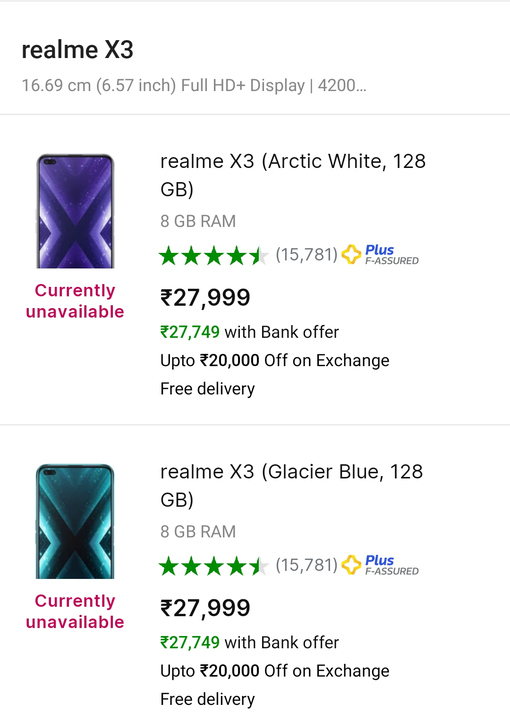 Realme X3 8gb 128gb BRAND NEW SEALED BOX MOBILES WITH 1 YEAR SERVICE CENTER WARRANTY  uploaded by business on 3/17/2023