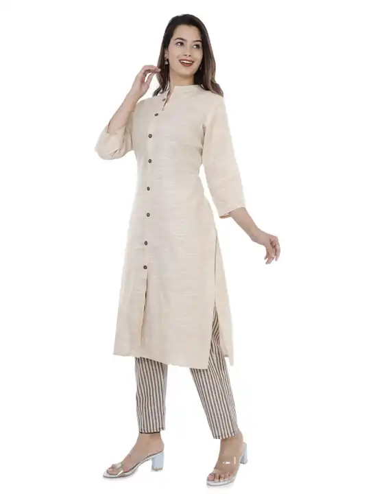 Cotton printed kurti with pant  uploaded by Maa Collection on 3/17/2023
