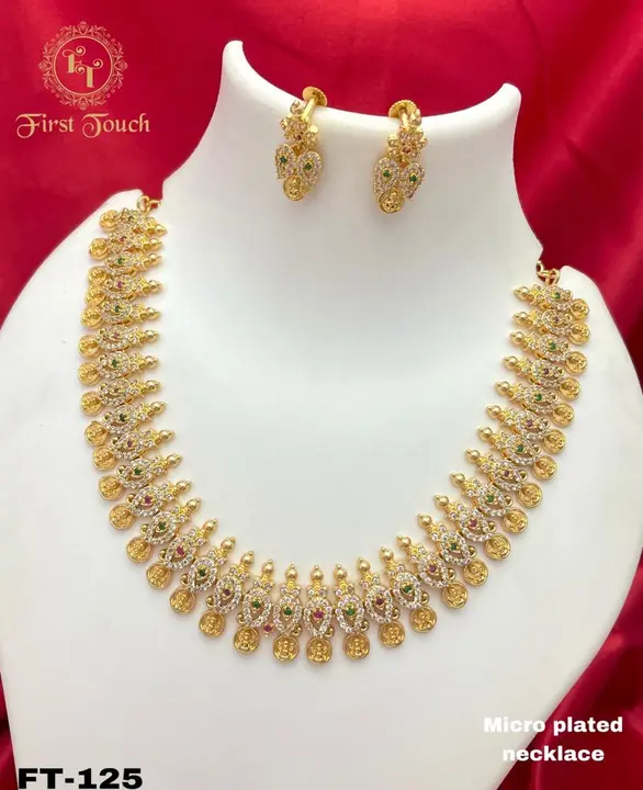 Micro plating necklace  uploaded by Neekibha Collections  on 3/17/2023