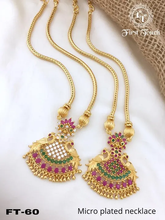 Micro plating necklace  uploaded by Neekibha Collections  on 3/17/2023