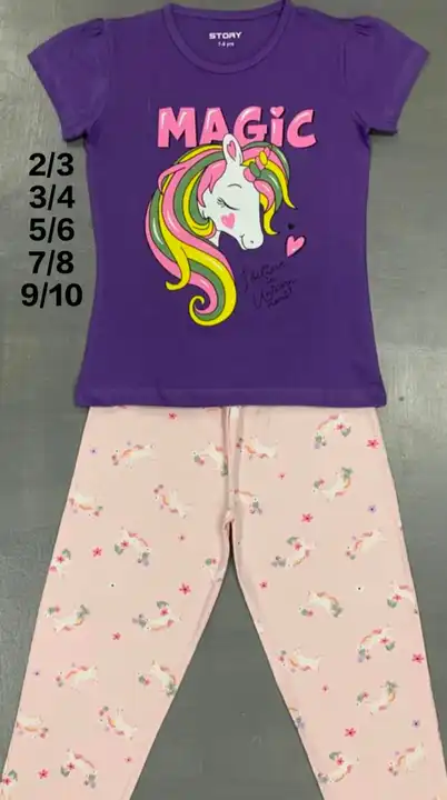 Kids top pajama setr uploaded by pink Rose fashion Store  on 3/17/2023
