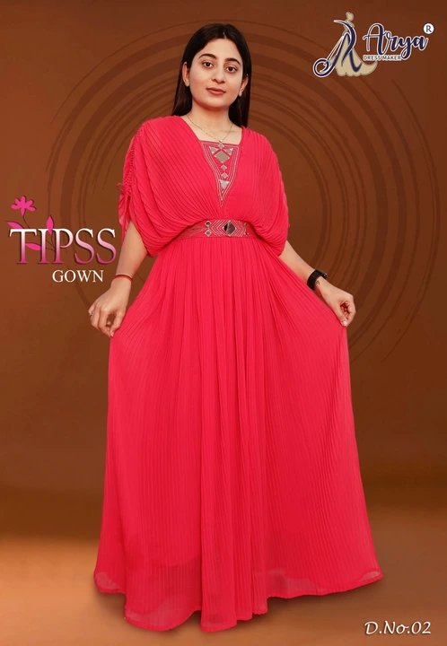 Tipss gown uploaded by Arya dress maker on 3/17/2023