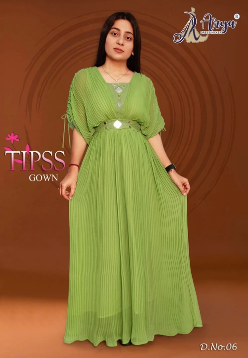 Tipss gown uploaded by Arya dress maker on 3/17/2023