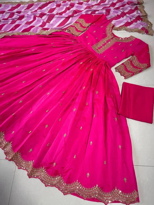 Beautiful gown with dupatta 🥰🥰 uploaded by Taha fashion online store on 3/17/2023