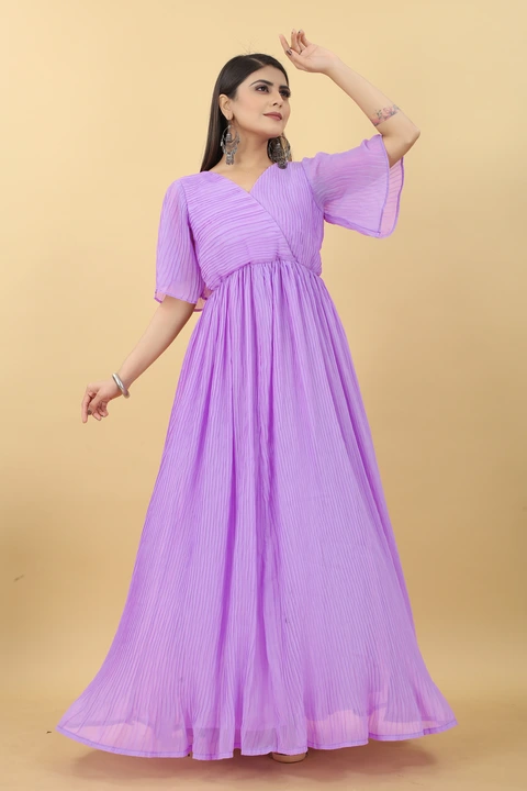 Post image Hey! Checkout my new product called
Designer Party Wear pleated Gown.