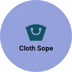 Business logo of Cloth sope