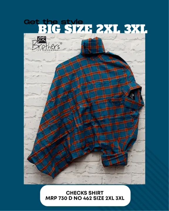 Men's Cotton Checks Shrit  uploaded by Jk Brothers Shirt Manufacturer  on 3/17/2023