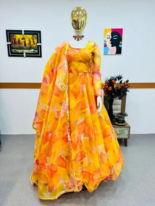 Gown uploaded by Taha fashion from surat on 3/17/2023