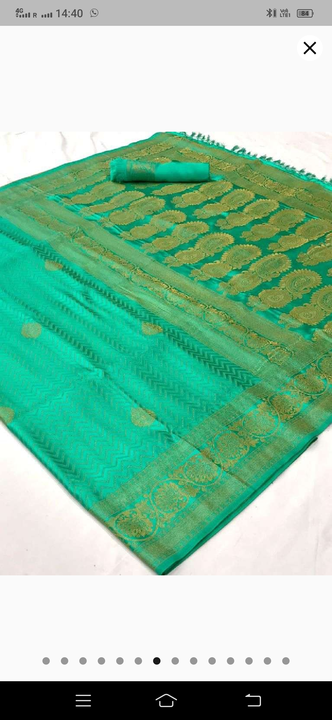 Kathan silk with reshom work uploaded by Disha collection on 3/17/2023