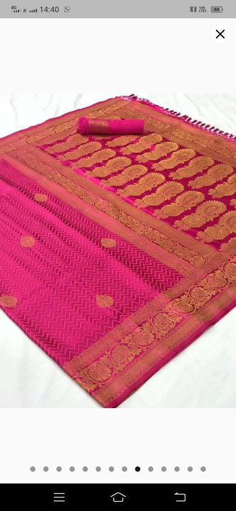 Kathan silk with reshom work uploaded by Disha collection on 3/17/2023