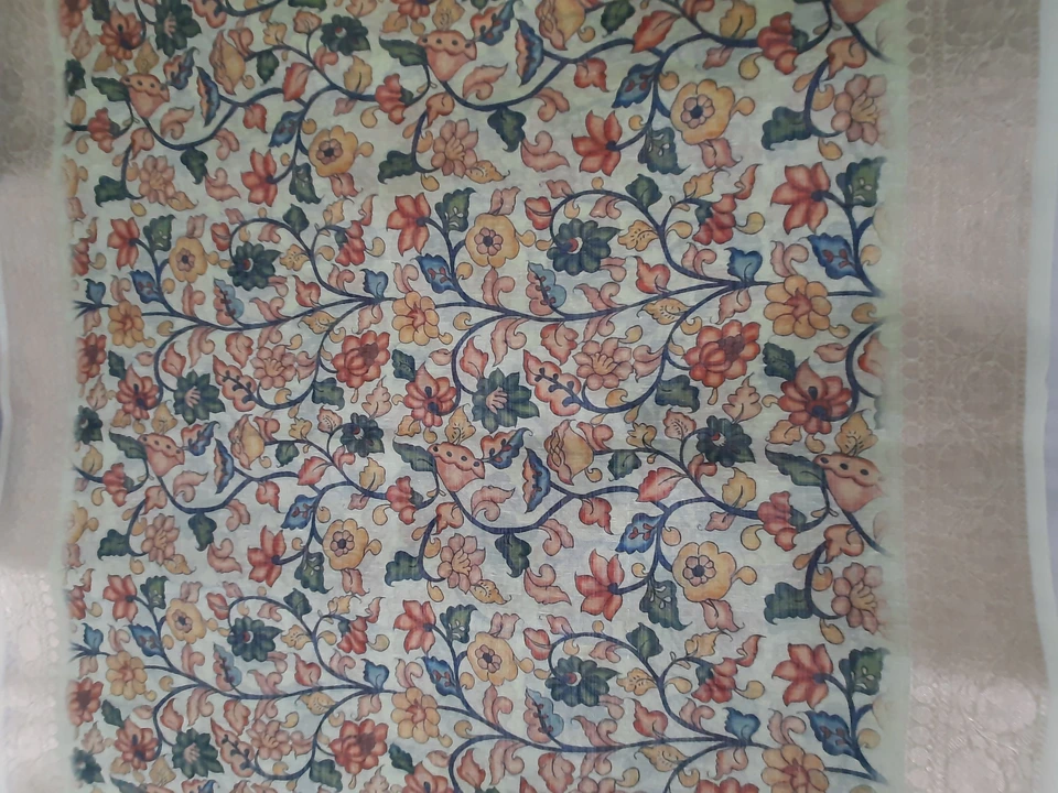 Banarasi linen tishu digital print uploaded by GOLDEN FLOWER on 3/17/2023
