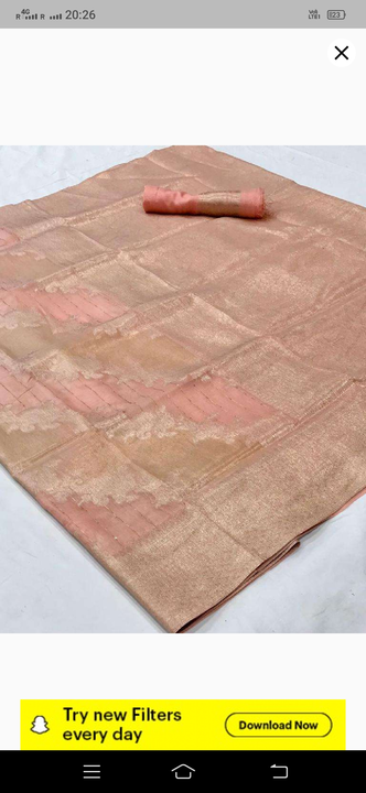 Organza silk with jori work uploaded by Disha collection on 3/17/2023